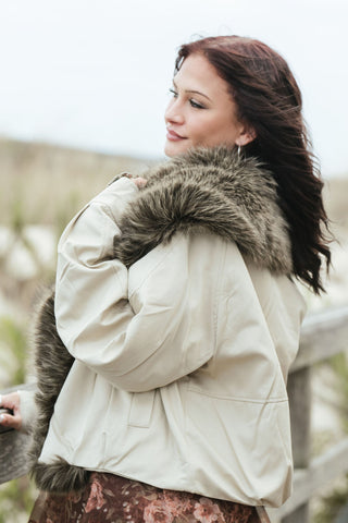 Alpine Aviator Jacket O/S Cream