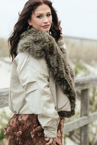 Alpine Aviator Jacket O/S Cream