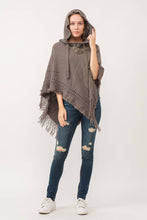 Harlie Grommet Poncho Cape Oatmeal O/S