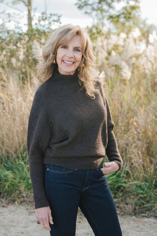 Daydream Drape Sweater O/S Mocha