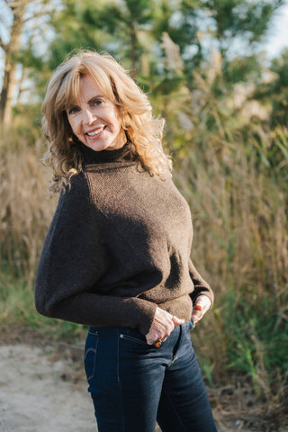 Daydream Drape Sweater O/S Mocha