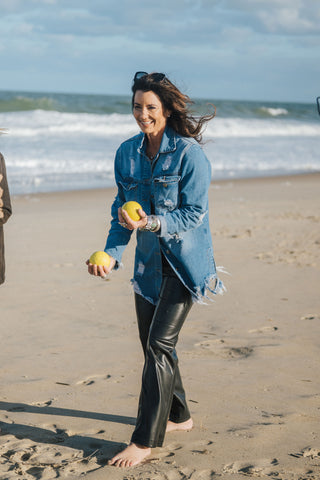 Hudson Denim Shacket Dk Blue