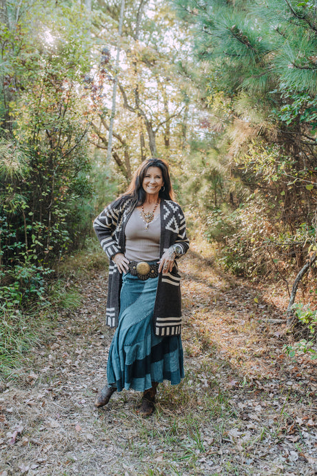 Denim Magic layered skirt