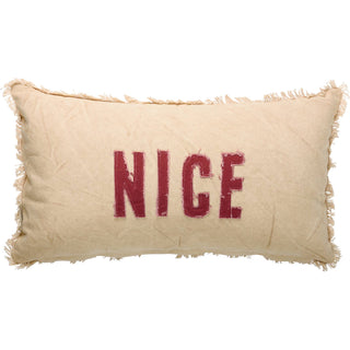 Naughty Nice Pillow