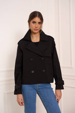 Gaby's cropped trench coat