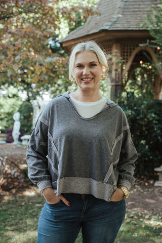 Effortlessly Edgy Hoodie Black