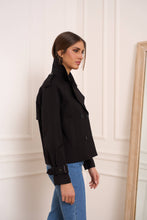 Gaby's cropped trench coat