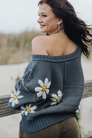 Free Spirit Daisy Sweater