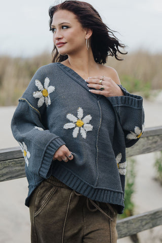 Free Spirit Daisy Sweater