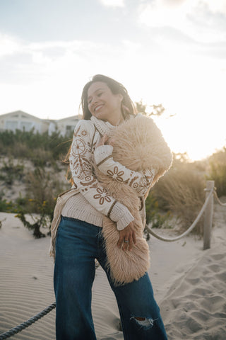 Pull Me Through Faux Fur Stole