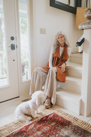 Tempest Drape Vest ginger