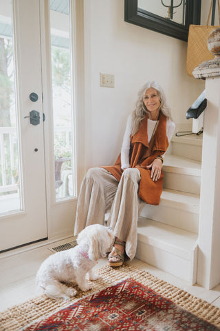 Tempest Drape Vest ginger