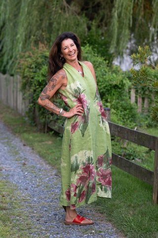 French Garden Linen Maxi O/S GN