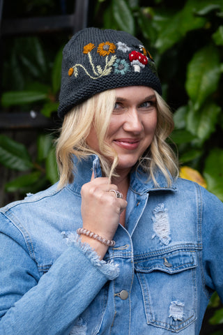 Mushroom Wool Family Beanie GRY