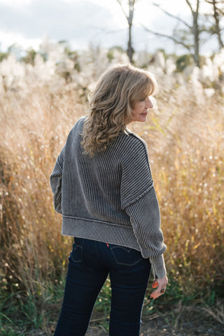 Harley Cropped Sweater Brown