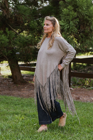 Holy Smoke Fringe Poncho