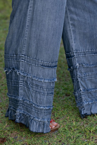 Honey Ruffle Blues Pants