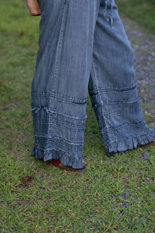 Honey Ruffle Blues Pants