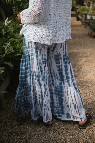 Gypsy Pants White/Indigo
