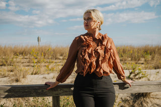 Italian Ruffles top O/S