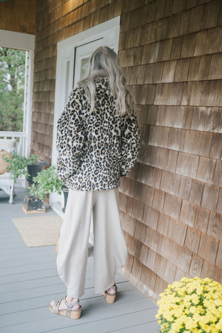 The Prowler Leopard short Coat O/S