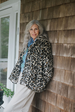 The Prowler Leopard short Coat O/S
