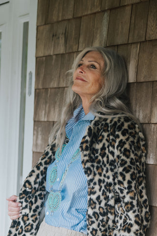 The Prowler Leopard short Coat O/S