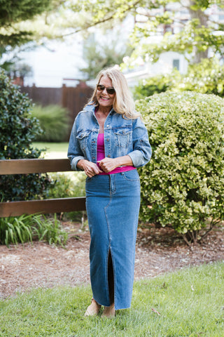 Cropped Raw Edge Jacket