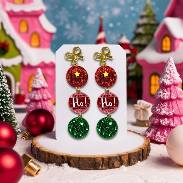 HO HO HO Balls earrings