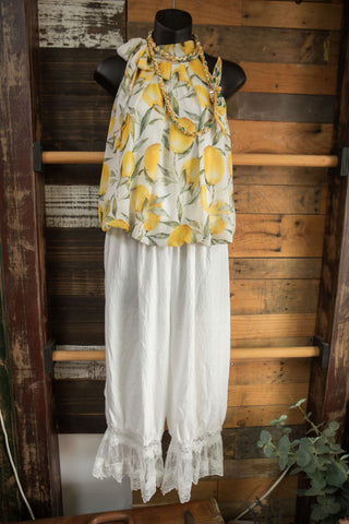 Lemon Cello Halter Top - O/S