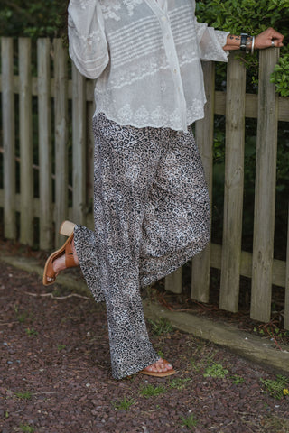 Ms Biggs Animal Palazzo Pants