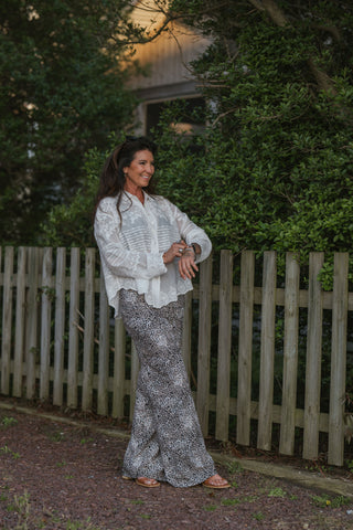 Ms Biggs Animal Palazzo Pants