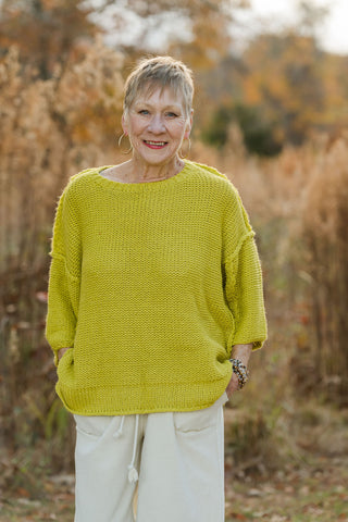 Sunday Morning Sweater Lime