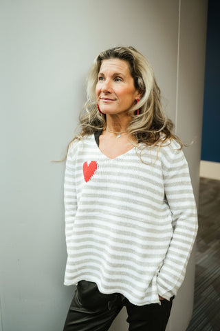 Lovers Lane Sweater Grey