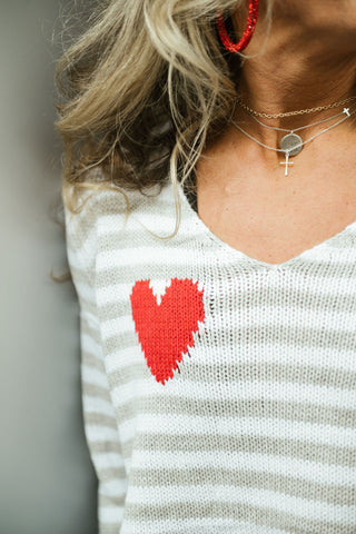 Lovers Lane Sweater Grey