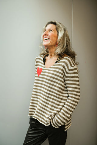 Lovers Lane Sweater Khaki