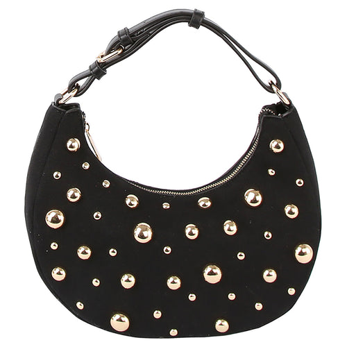 Love Studded Bag (Black)