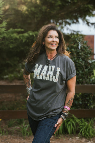 MAHJ Mahjong Floral Tee