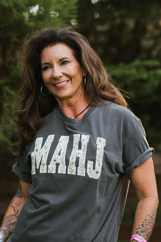 MAHJ Mahjong Floral Tee