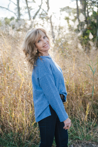 Hacci Exposed Seam Sweater Marlin