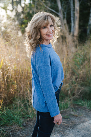 Hacci Exposed Seam Sweater Marlin