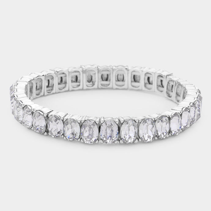 Million Dollar Oval Rhinestone bracelet