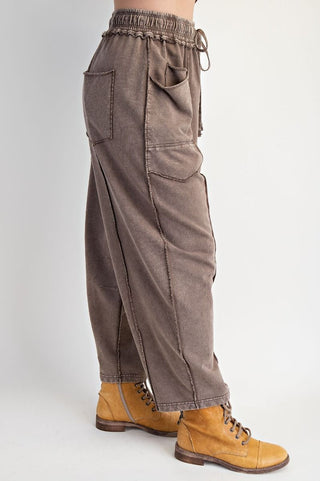 Barrel Terry Pants Mocha