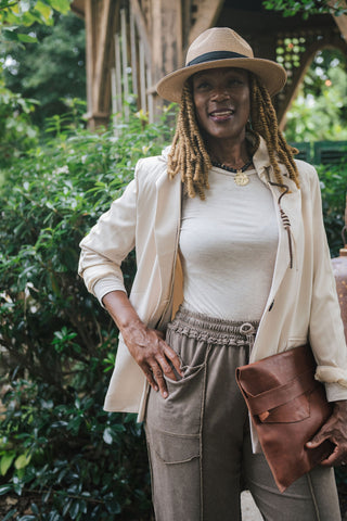 Barrel Terry Pants Mocha