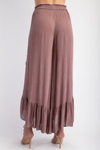 Side Ruffle Pants Mocha