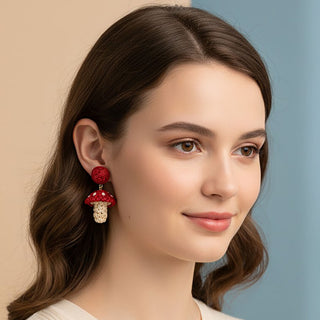 Mushroom earrings
