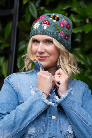 Mushroom Beanie Blu