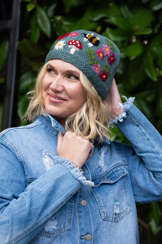 Mushroom Beanie Blu