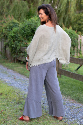 Dreamy Ribs Lounge Pants - Washed Denim