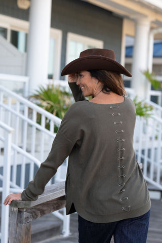 Whisper Back Sweater